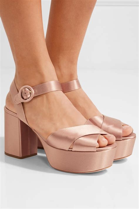 prada pink platform|prada sandals women.